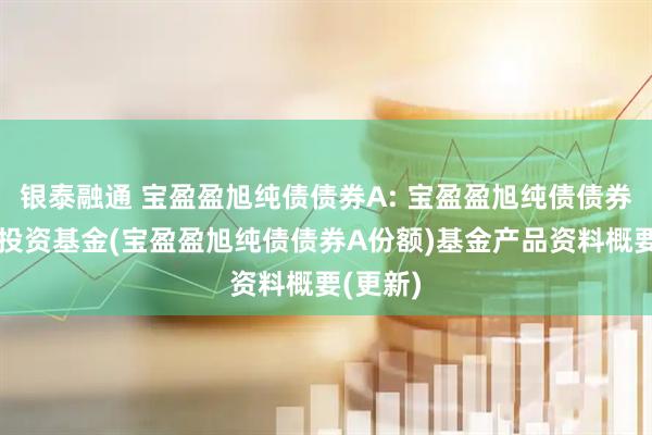 银泰融通 宝盈盈旭纯债债券A: 宝盈盈旭纯债债券型证券投资基金(宝盈盈旭纯债债券A份额)基金产品资料概要(更新)