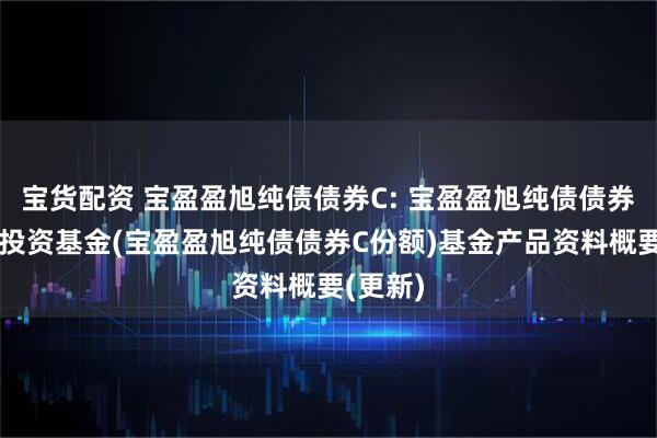 宝货配资 宝盈盈旭纯债债券C: 宝盈盈旭纯债债券型证券投资基金(宝盈盈旭纯债债券C份额)基金产品资料概要(更新)