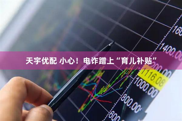 天宇优配 小心！电诈蹭上“育儿补贴”